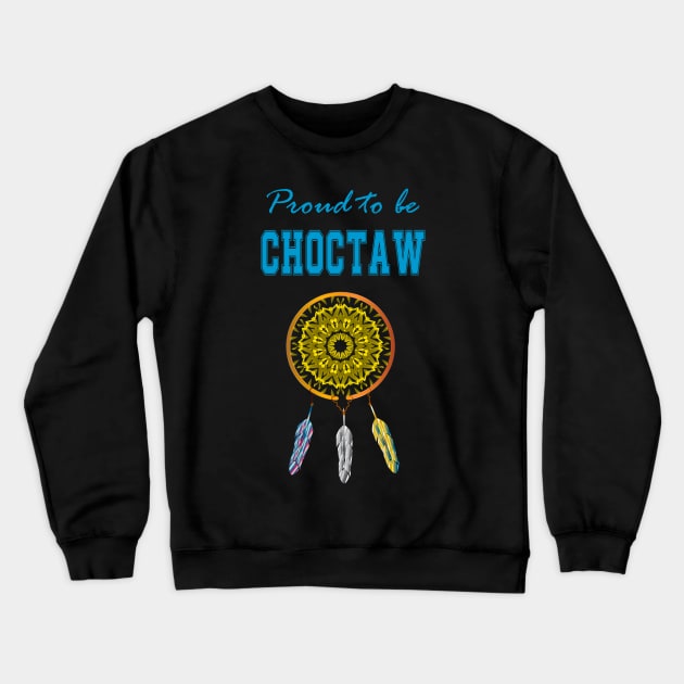 Native American Choctaw Three Feathers Crewneck Sweatshirt by Jaya Moore